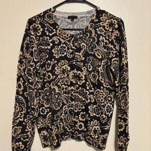 Talbots Floral Long Sleeve Top